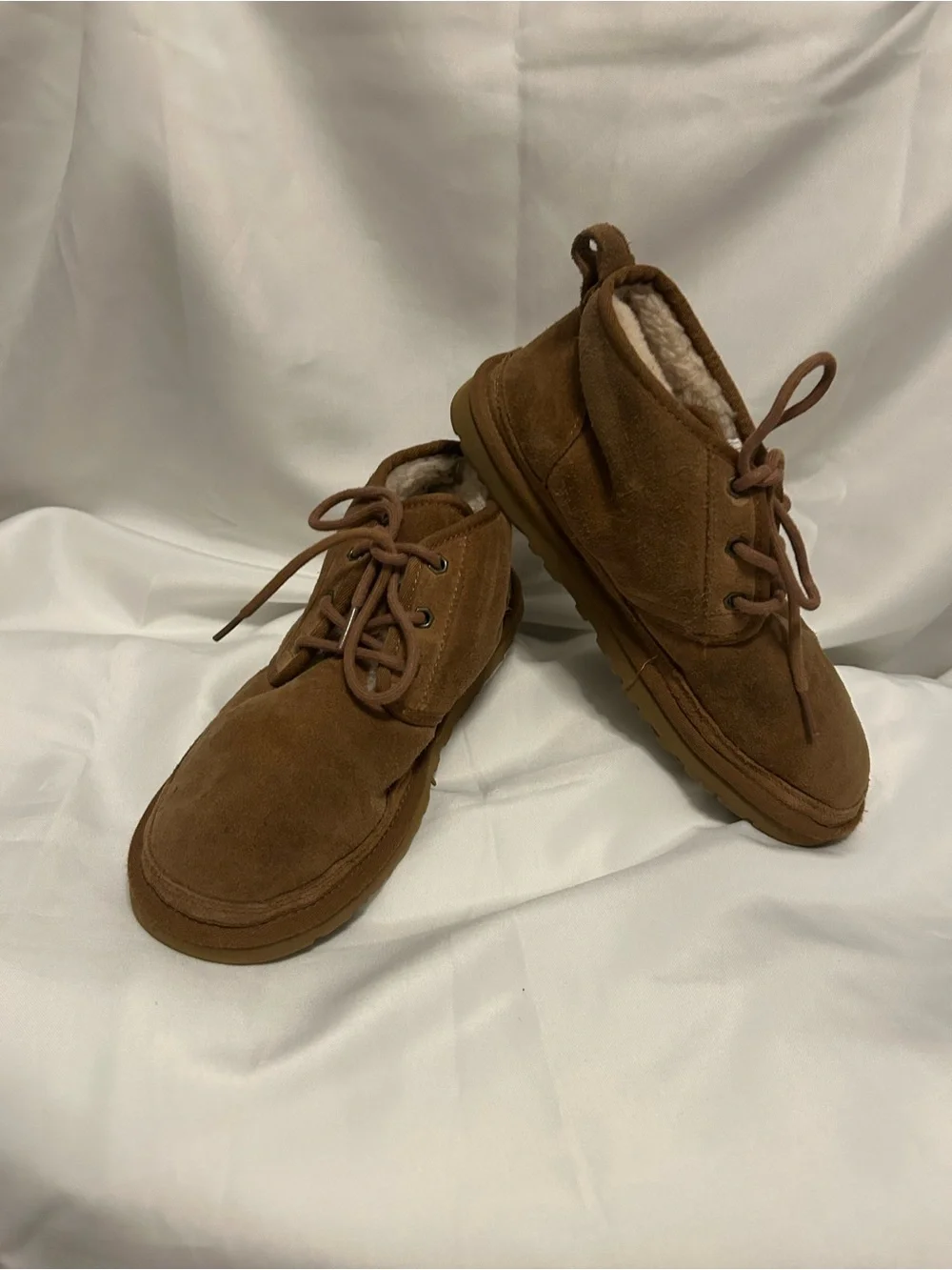 Women’s  Brown Suede Lace-Up Casual Shoes with Plush Lining